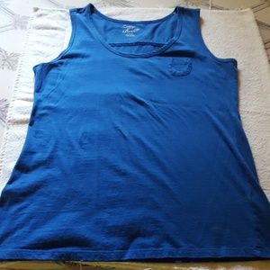 Zoey Beth Sleeveless Tank Top XL Blue